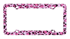 Pink Leopard Skin Plastic Frame