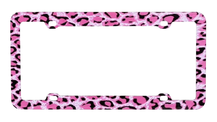 Pink Leopard Skin Plastic Frame