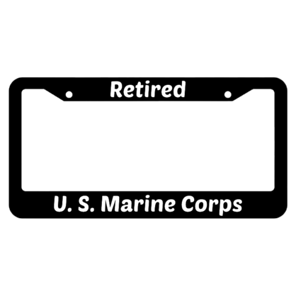 Retired United States Marine Corps License Plate Frame