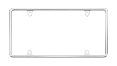 Slim Chrome Rim License Plate Frame