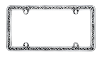 Sparkling Zebra Glitter License Plate Frame