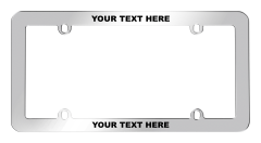 Stainless Steel Custom License Plate Frame