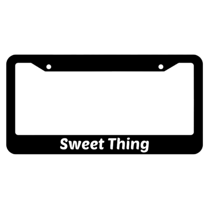 Sweet Thing License Plate Frame