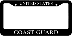 United States Coast Guard License Plate Frame