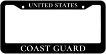 United States Coast Guard License Plate Frame