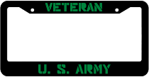 Veteran United States Army License Plate Frame