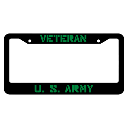 Veteran United States Army License Plate Frame