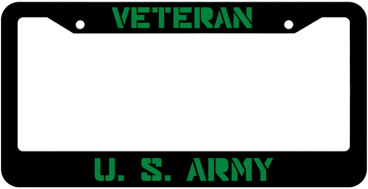 Veteran United States Army License Plate Frame