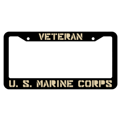 Veteran United States Marine Corps License Plate Frame