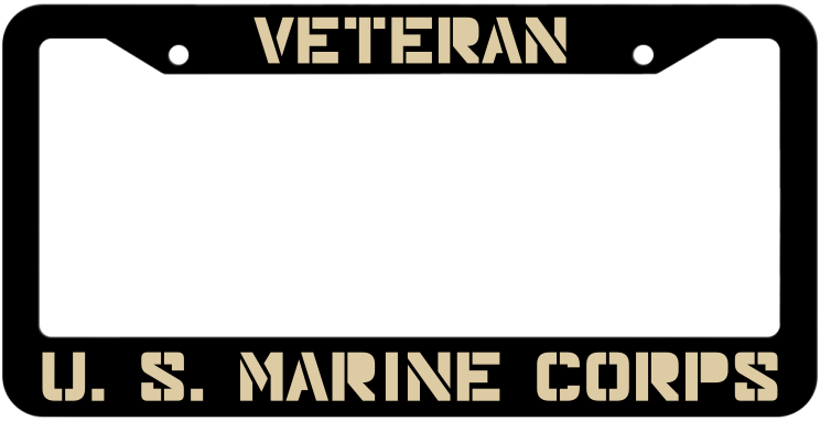 Veteran United States Marine Corps License Plate Frame
