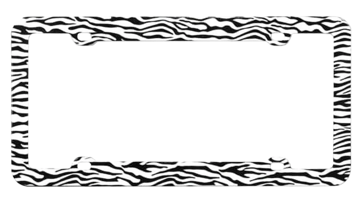 Zebra White and Black Plastic Frame