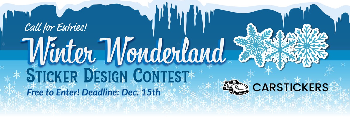 Winter Wonderland Sticker Design Contest Banner Contest Page