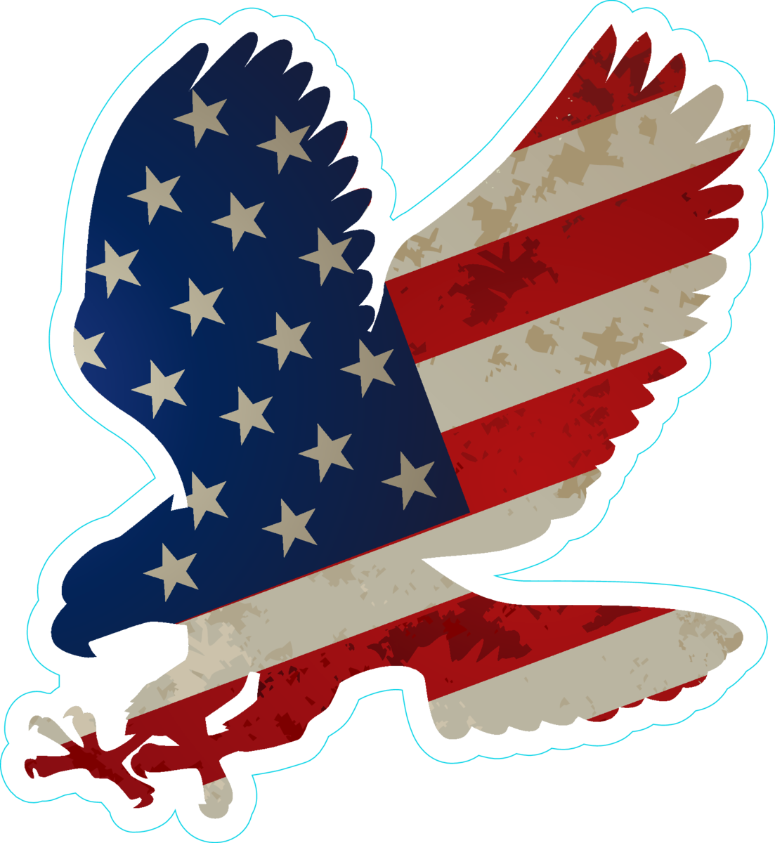 American Flag Eagle - Fashion Slap