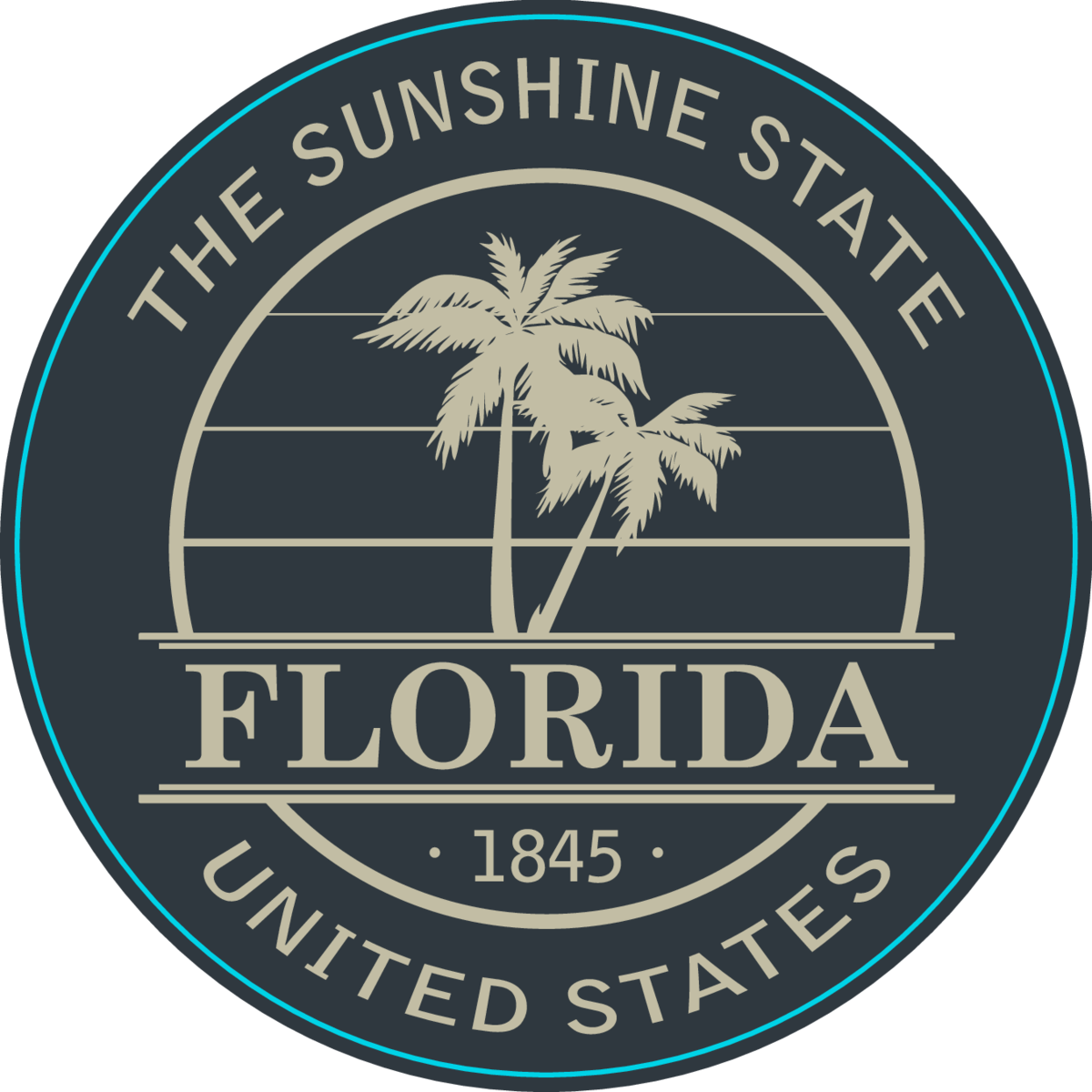 Florida The Sunshine State Sticker