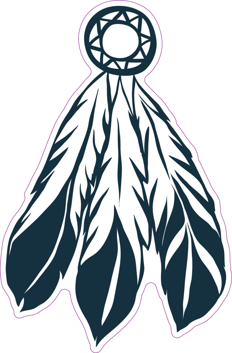 Tribal Feathers Dreamcatcher Sticker