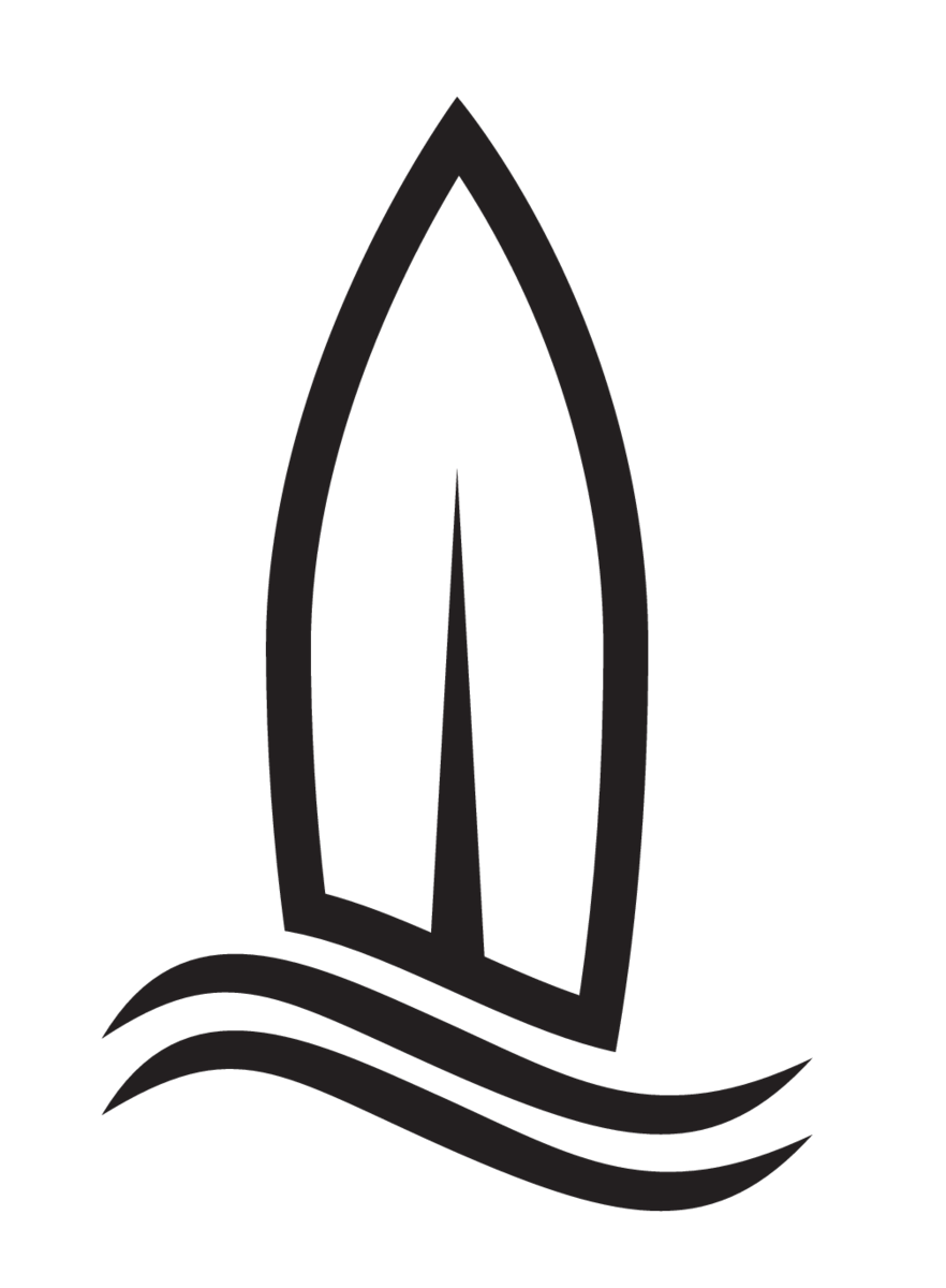 Surf Board Icon Sticker