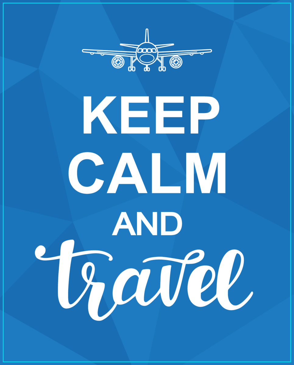 Keep Calm And Travel Sticker