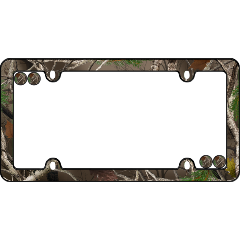 Camo Plastic License Plate Frame