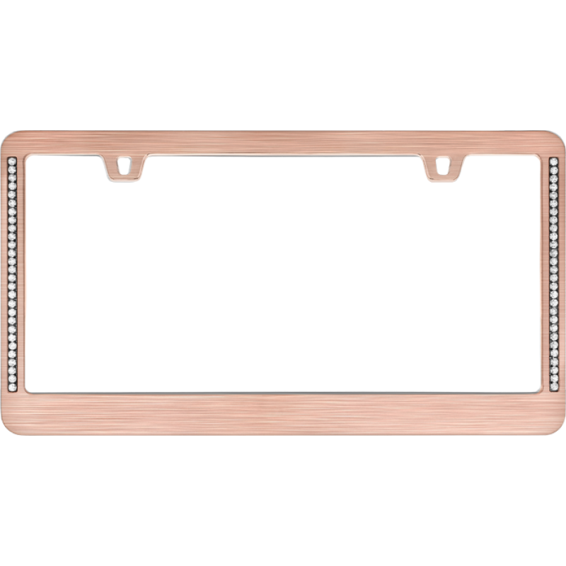 Diamond Neo Rose Gold License Plate Frame