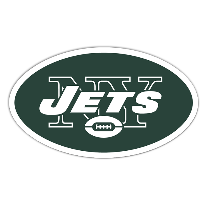 New York Jets Team Logo Transfers Rub-On Stickers/Tattoos, 3 Pack