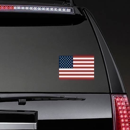 American Flag Bumper Sticker - Vinyl & Weatherproof