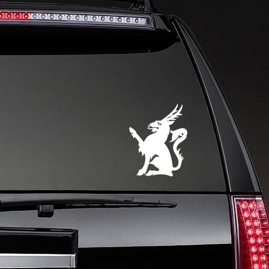 Antelope Crest Sticker on a Rear Car Window example