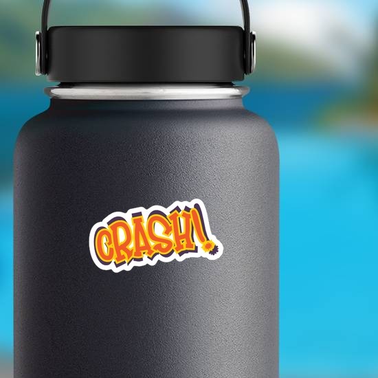 Crash Comic Sticker