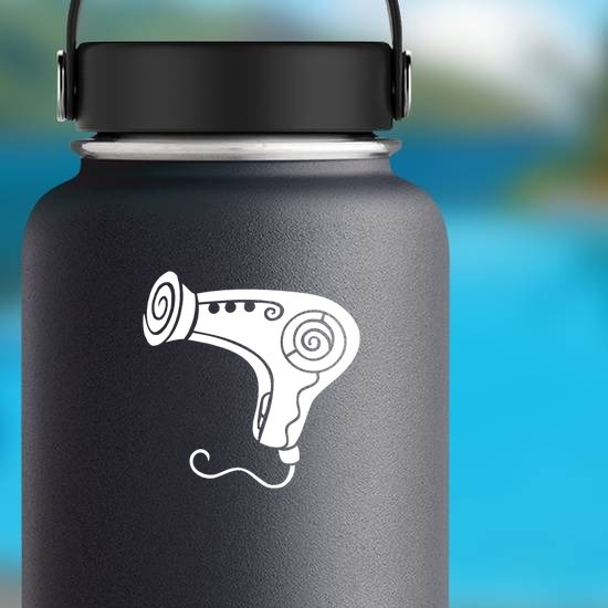 Hairstylist Hair Dryer Sticker
