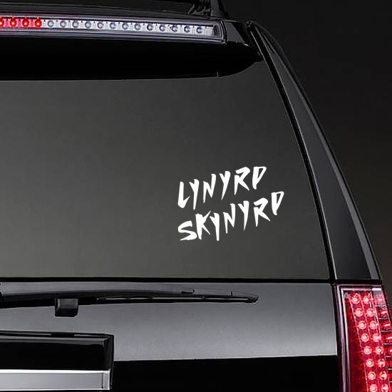 Lynyrd Skynyrd Sticker on a Rear Car Window example