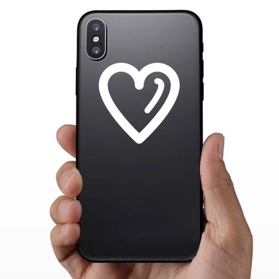 Simple Heart Outline Sticker
