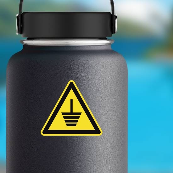 Top Heavy Sign Sticker