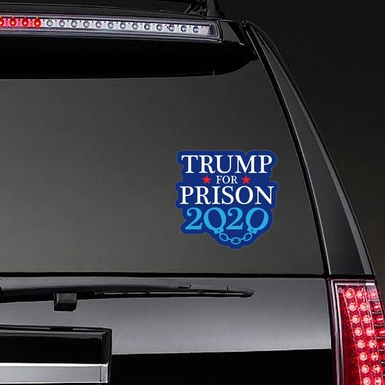 truck Donald J Trump President Round Badge-1 sticker decal for car window