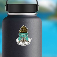 Alpha Delta Pi Crest  Sticker on a Water Bottle example