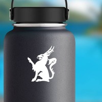 Antelope Crest Sticker on a Water Bottle example