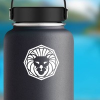 Astrology - Leo Zodiac Sticker on a Water Bottle example