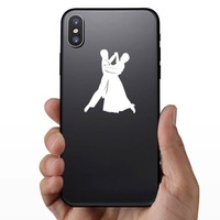 Ballroom Dancers Sticker on a Phone example