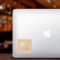 Square Band Aid Sticker on a Laptop example