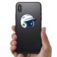 Baseball or Softball Helmet with Shading Sticker on a Phone example