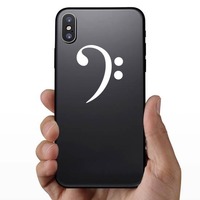 Bass Clef Music Sticker on a Phone example