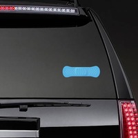 Blue Band Aid Bandage Sticker on a Rear Car Window example