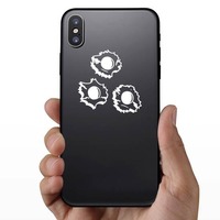 Bullet Holes - Gun Sticker on a Phone example