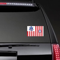 Coast Guard Ensign Sticker on a Rear Car Window example