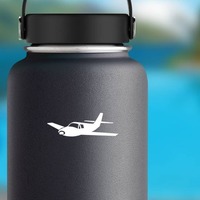 Cool Airplane Sticker on a Water Bottle example