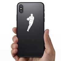 Cool Basketball Player Sticker on a Phone example