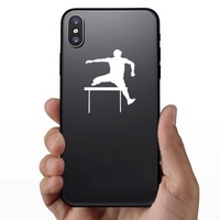 Cool Hurdler Sticker on a Phone example