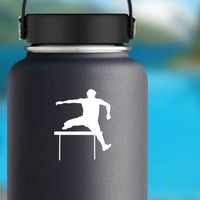 Cool Hurdler Sticker on a Water Bottle example