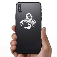 Cool Scorpion Sticker on a Phone example