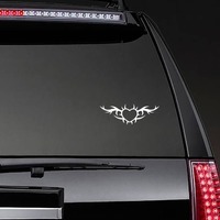 Cute Gothic Heart Border Sticker on a Rear Car Window example