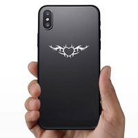 Cute Gothic Heart Border Sticker on a Phone example