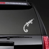 Cutetribal Lizard Gecko Sticker on a Rear Car Window example